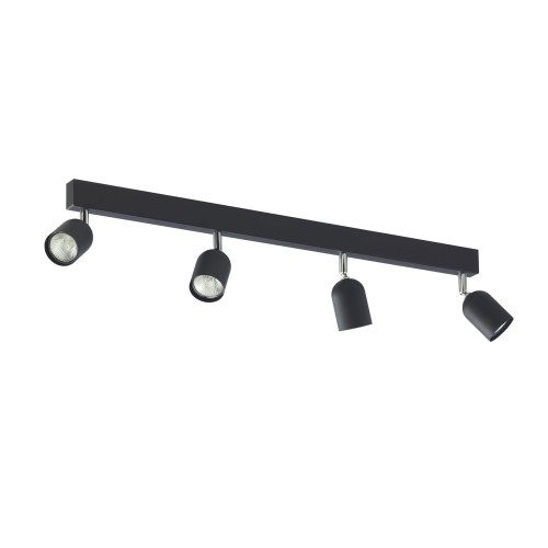 Lampa sufitowa Spot TOP 1009 TK Lighting 4x10W GU10 Czarny Metal