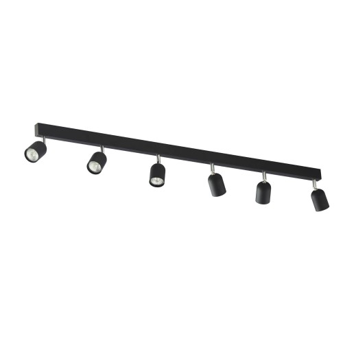 Lampa sufitowa Spot TOP 1019 TK Lighting 6x10W GU10 Czarny Metal