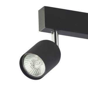Lampa sufitowa Spot TOP TK Lighting 6x10W GU10 Czarny Metal z bliska