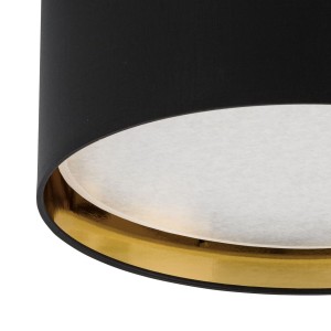 Lampa sufitowa Plafon BILBAO TK Lighting 4x15W E27 Czarny Metal.