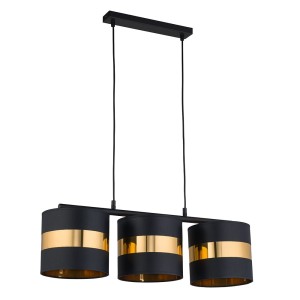 Lampa wisząca PARIS 4380 TK Lighting 3xE27 Metal Czarny