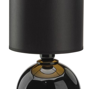 Lampa stojąca PALLA TK Lighting czarna szklana.