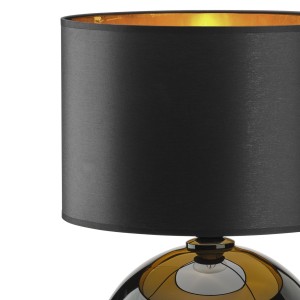 Lampa stojąca PALLA TK Lighting 1xE27 Szkło Czarny