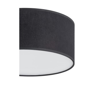 Lampa sufitowa Plafon RONDO TK Lighting 3x15W E27 Czarny Metal