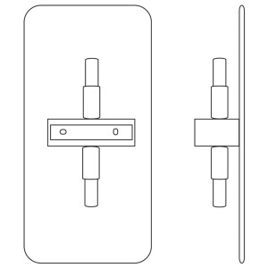 Lampa ścienna TAVOLA TK Lighting 2xG9 Metal Czarny, widok z przodu i z boku.