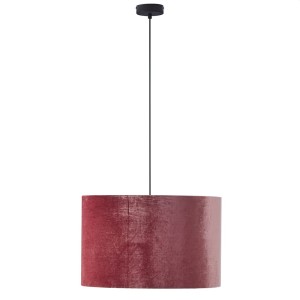 Lampa wisząca TERCINO TK Lighting 3xE27 Metal Czarny w kolorze bordowym.