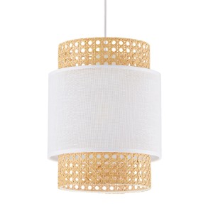 Lampa wisząca BOHO TK Lighting z białym metalowym kloszem 1xE27.