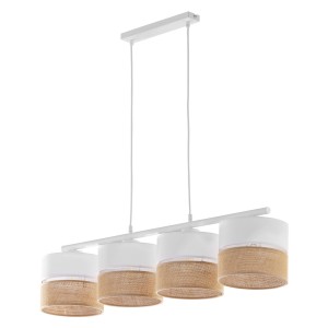 Lampa wisząca LINOBIANCO 6576 TK Lighting 4xE27 Metal Biały