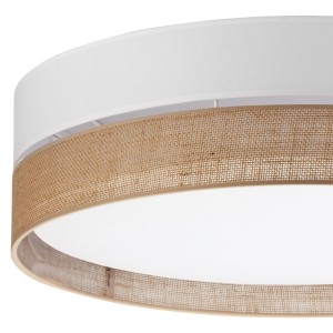 Lampa sufitowa Plafon LINOBIANCO TK Lighting 4x15W E27 Brązowy Metal z bliska.