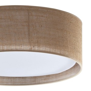 Lampa sufitowa Plafon JUTA TK Lighting 4x15W E27 Brązowy Metal z siatkowym kloszem.