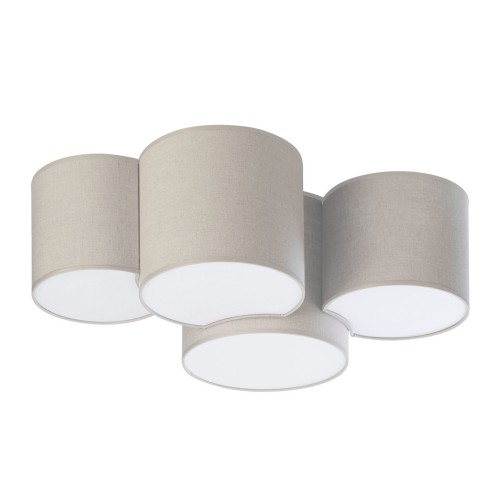 Lampa sufitowa Plafon MONA 6592 TK Lighting 4x15W E27 Szary Metal