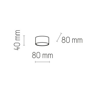 Lampa sufitowa Plafon DALLAS TK Lighting 1x10W GX53 Złoty Metal, wymiary 80x40 mm.