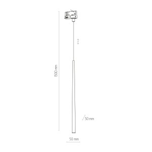 Lampa sufitowa PIANO TK Lighting 1xG9 Metal Czarny schemat wymiarów.