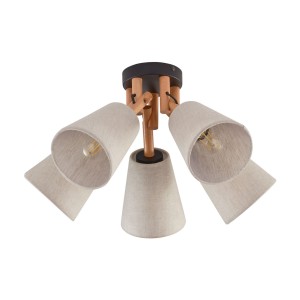 Lampa sufitowa VAIO 575 TK Lighting 5xE27 Metal Czarny