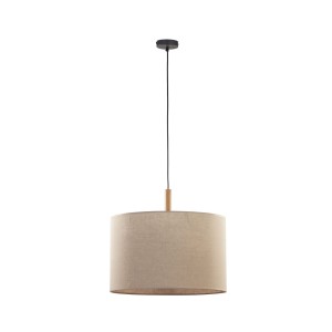 Lampa wisząca DEVA TK Lighting 1xE27 Metal Czarny na białym tle.