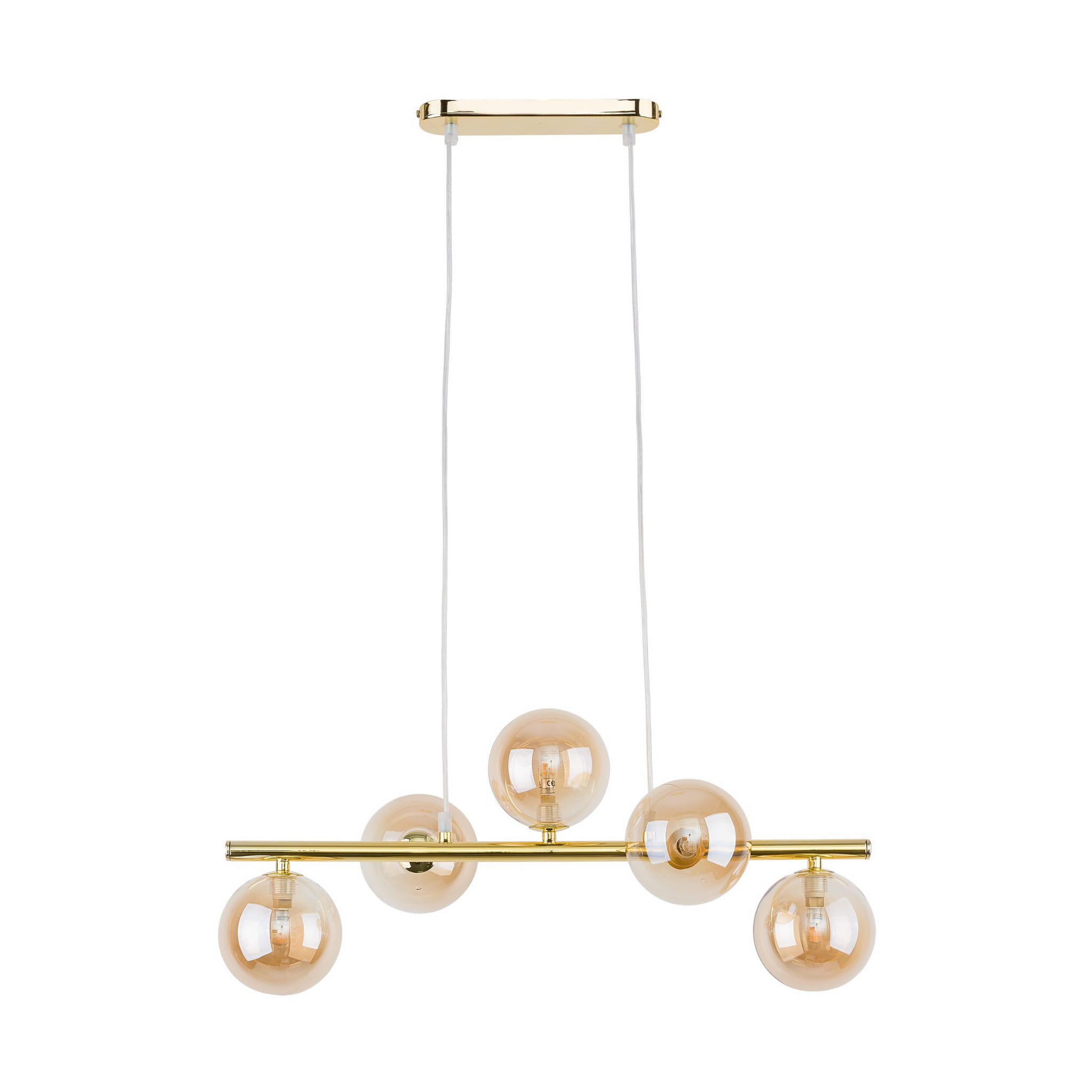 Lampa wisząca ESTERA TK Lighting 5xG9 6W Szkło Biały.