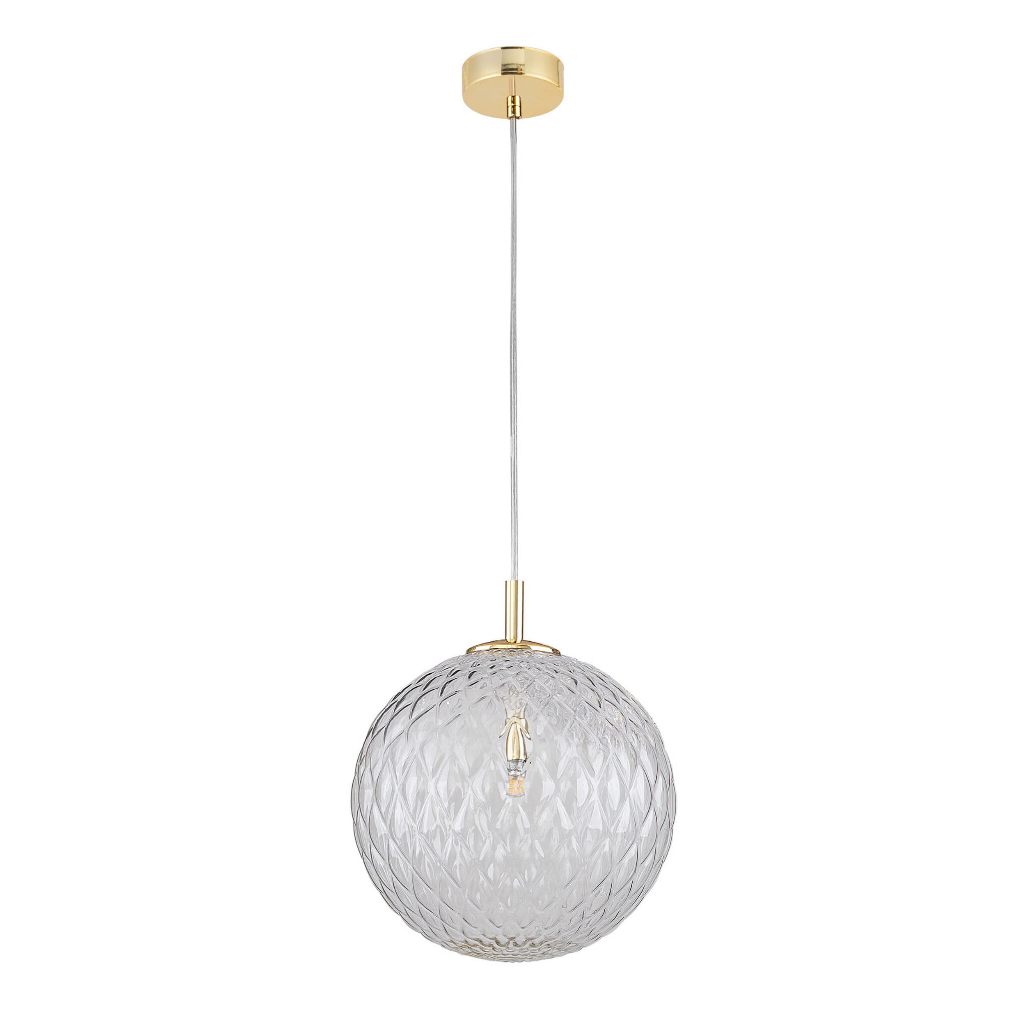 Lampa wisząca CADIX TK Lighting transparentne szkło 1xG9 6W.