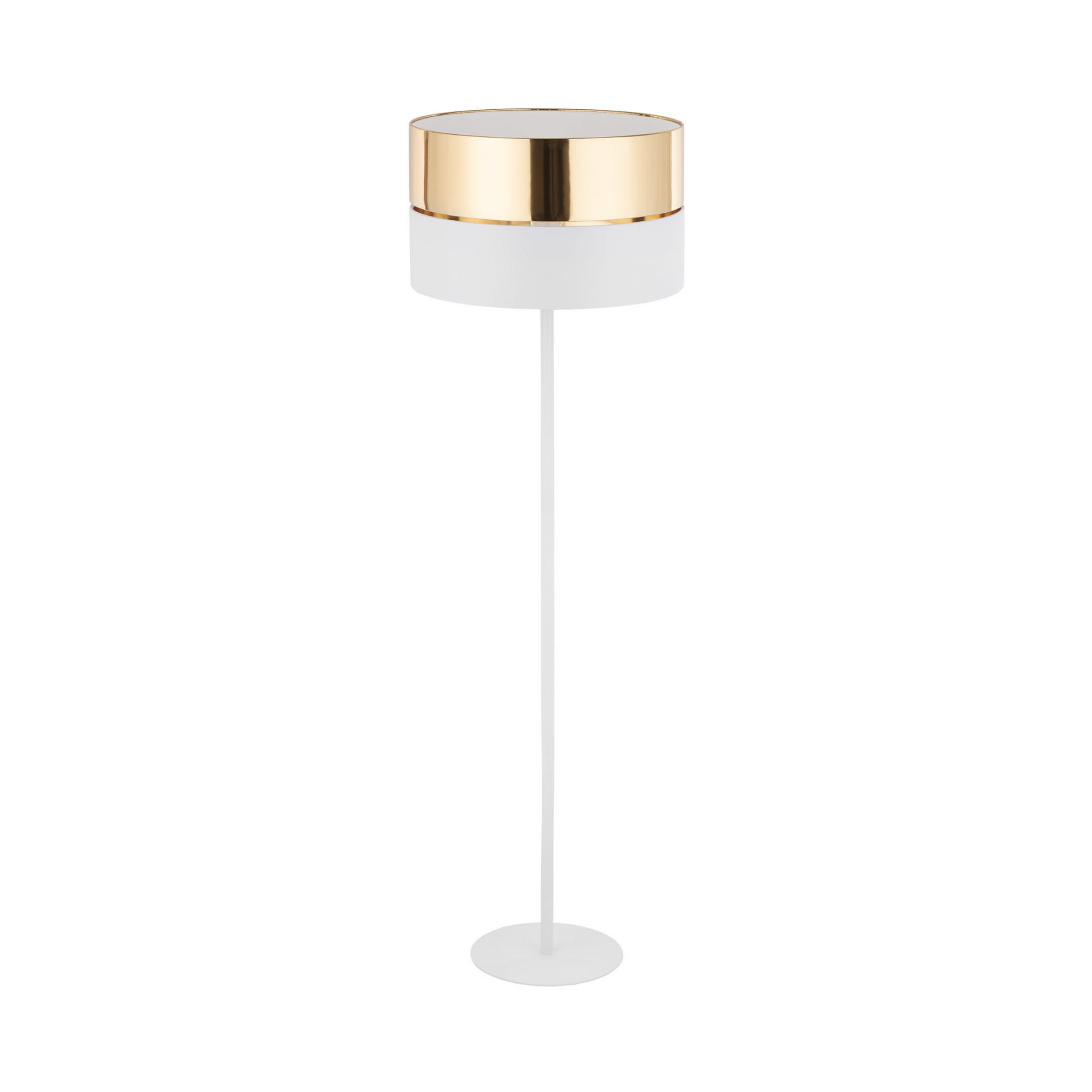 Lampa podłogowa HILTON TK Lighting biało-złota