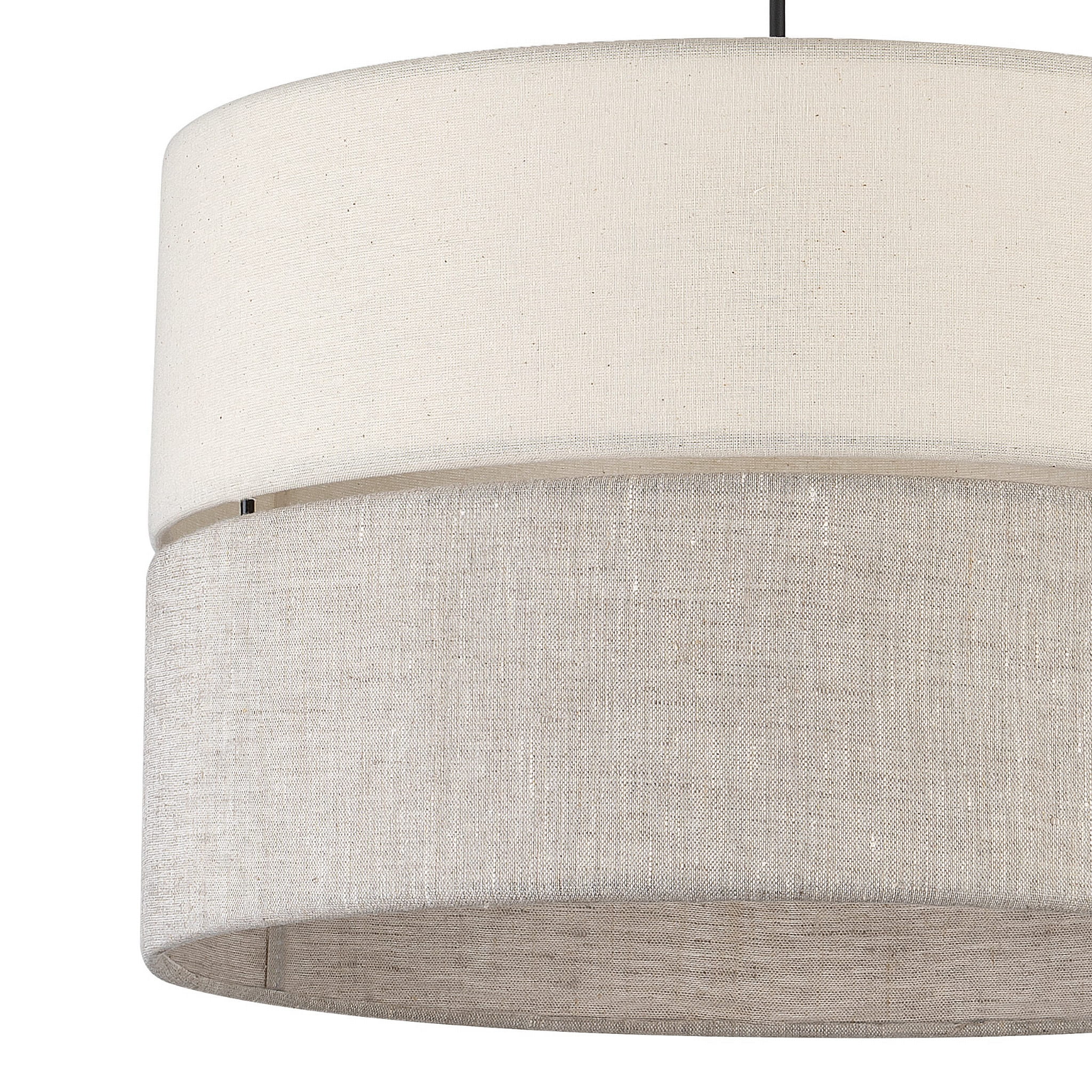 Lampa wisząca ECO TK Lighting 1xE27 15W o tkaninowym abażurze.