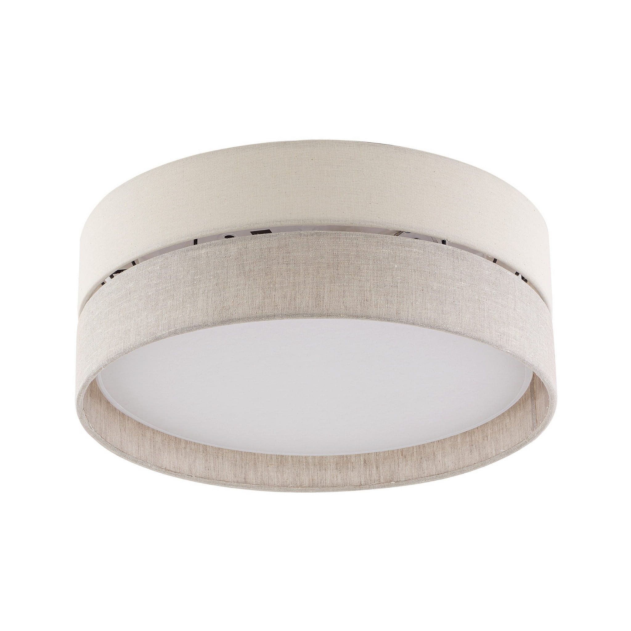 Lampa sufitowa ECO TK Lighting 3xE27 15W w kolorze szaro-beżowym z białą blendą