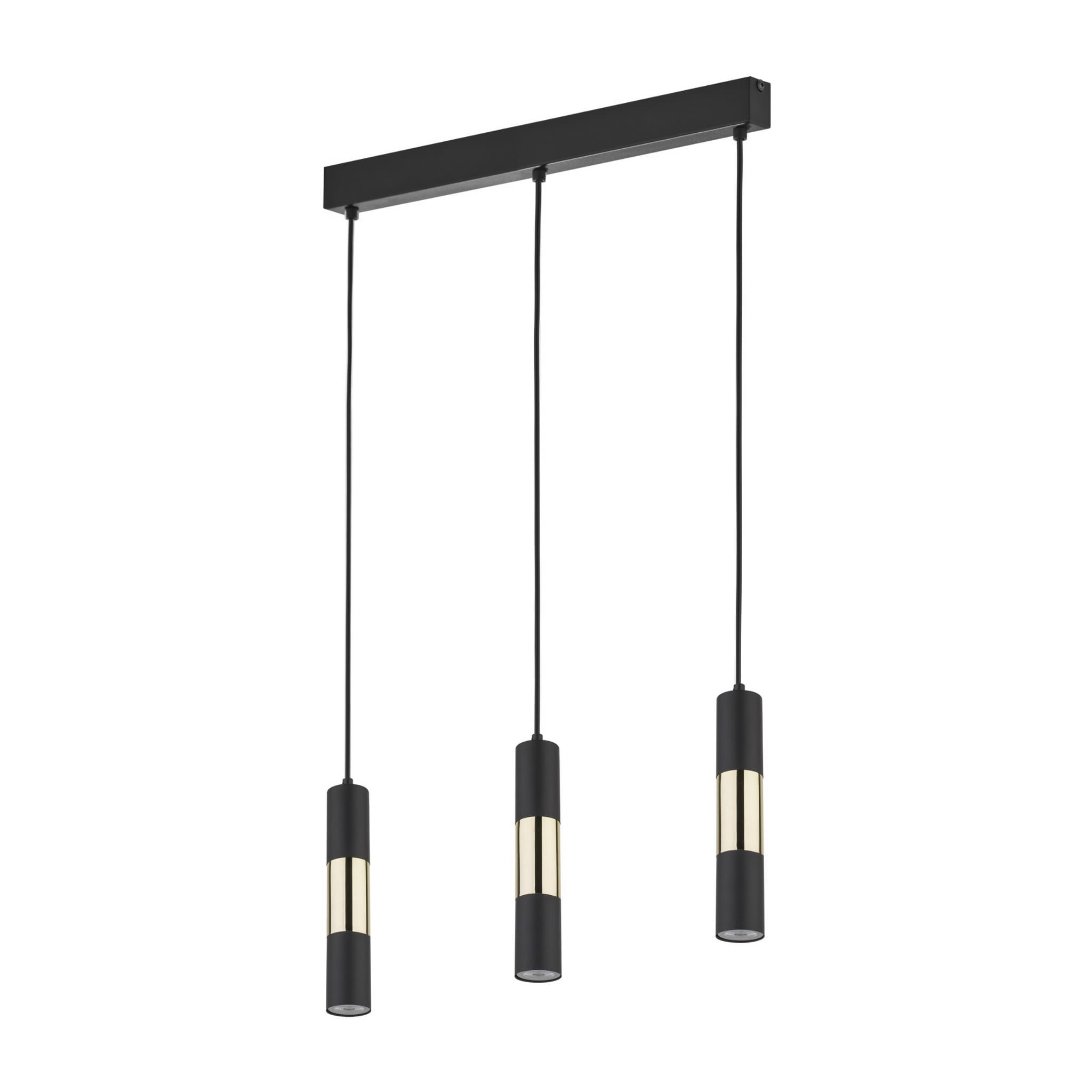 Lampa wisząca VIVIEN TK Lighting 3xGU10 10W czarna.