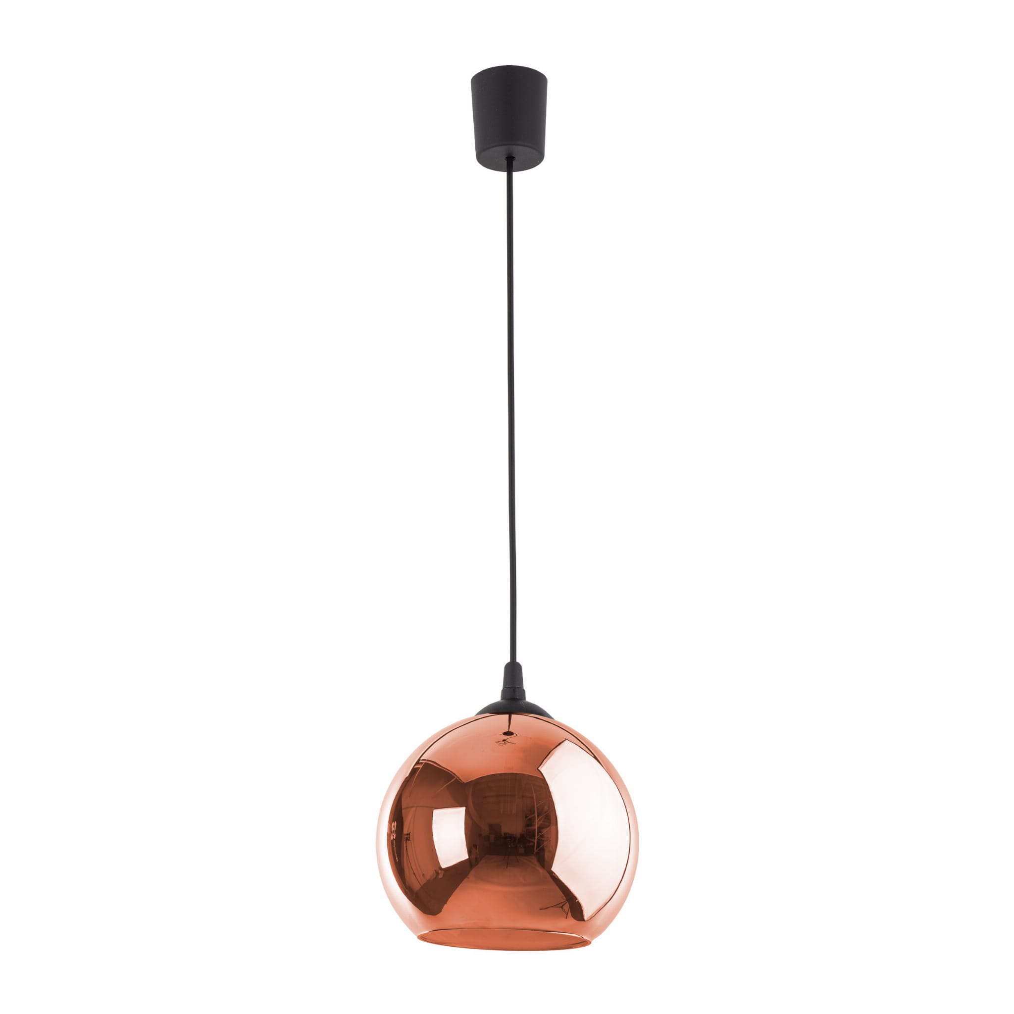 Lampa wisząca VENEZIA TK Lighting 1xE27 15W Szkło Miedziany.