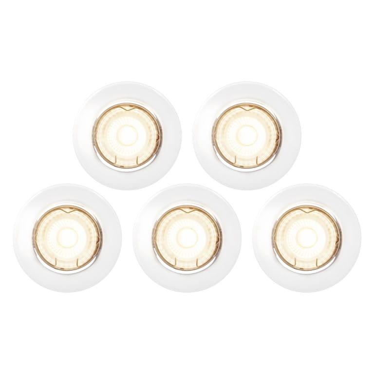 Oprawy podtynkowe CANIS Nordlux 1xGU10 50W Metal Biały pięć sztuk