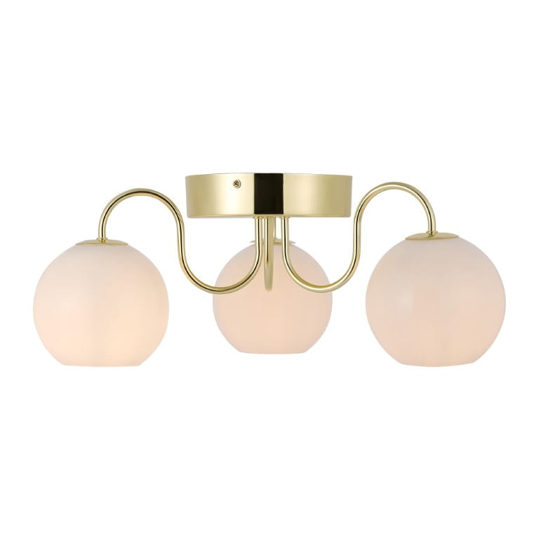 Lampa sufitowa FRANCA Nordlux 3xE14 40W Metal Mosiądz, trzy klosze.