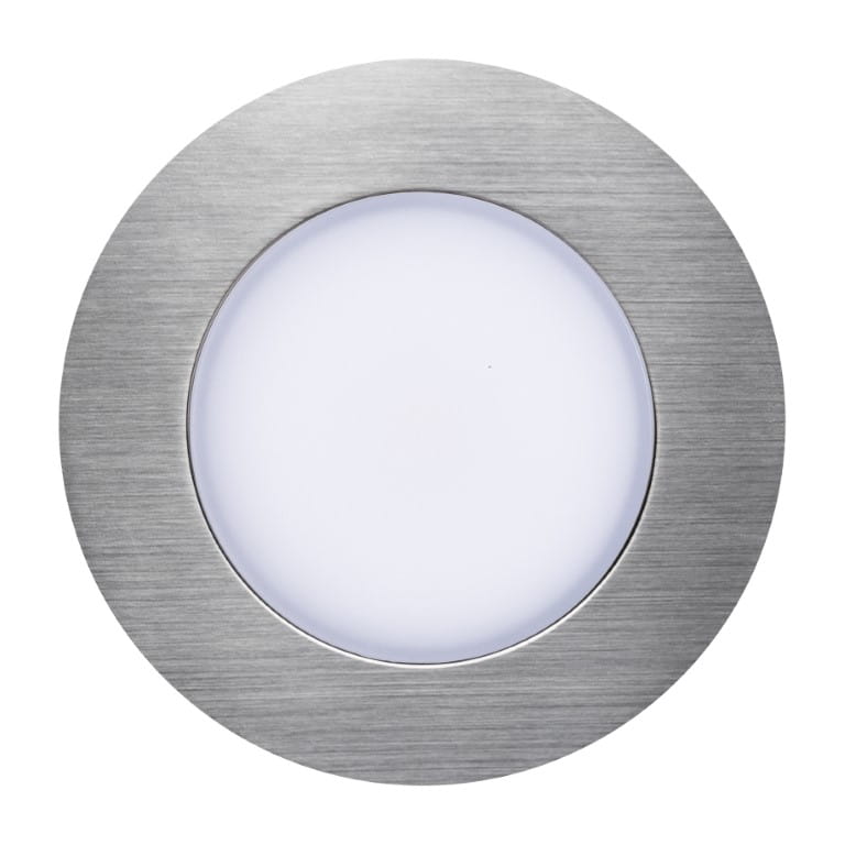 Oprawa podtynkowa LEONIS Nordlux 1xLED, szczotkowany nikiel, tworzywo sztuczne.