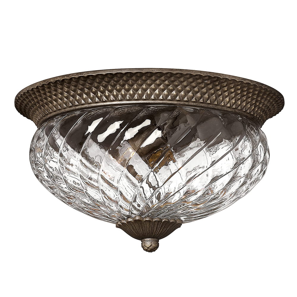 Lampa sufitowa plafon Plantation Elstead Lighting 3x60W Brązowy Stal