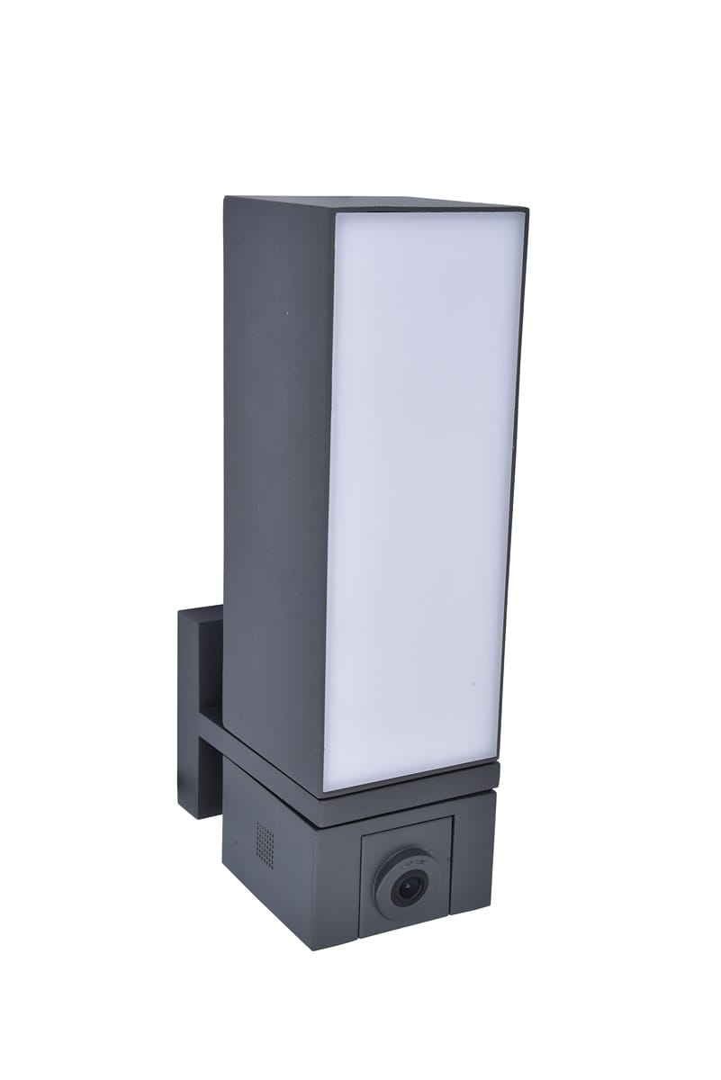 Kinkiet zewnętrzny LED Lutec Cuba Kamera 5193812118 IP44 Aluminium Szary.