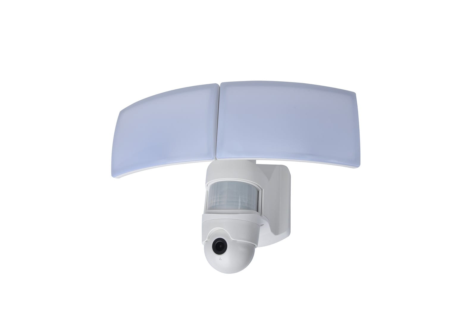 Kinkiet zewnętrzny LED Lutec Libra Kamera 7632406053 IP44 1xLED Aluminium Biały.