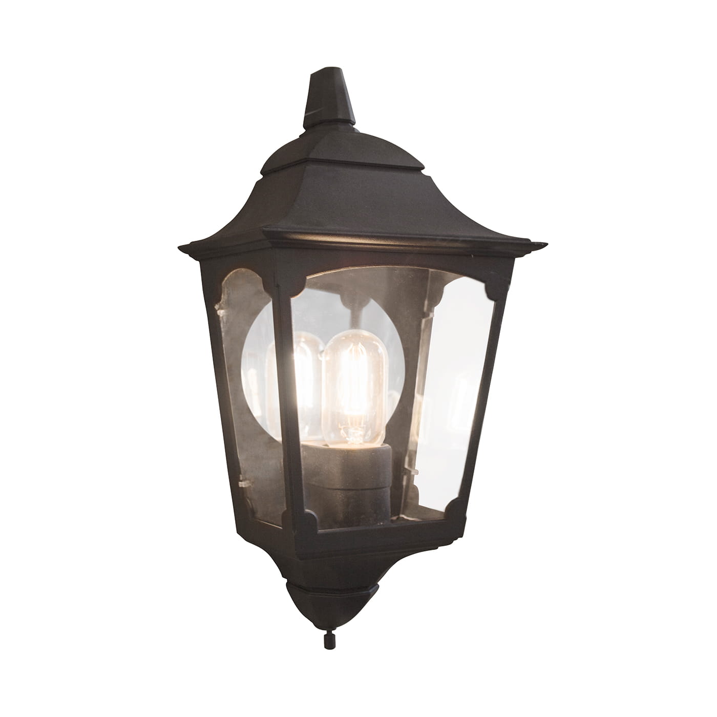 Kinkiet zewnętrzny Elstead Lighting Chapel CP7-2-BLACK IP44 czarny aluminiowy.