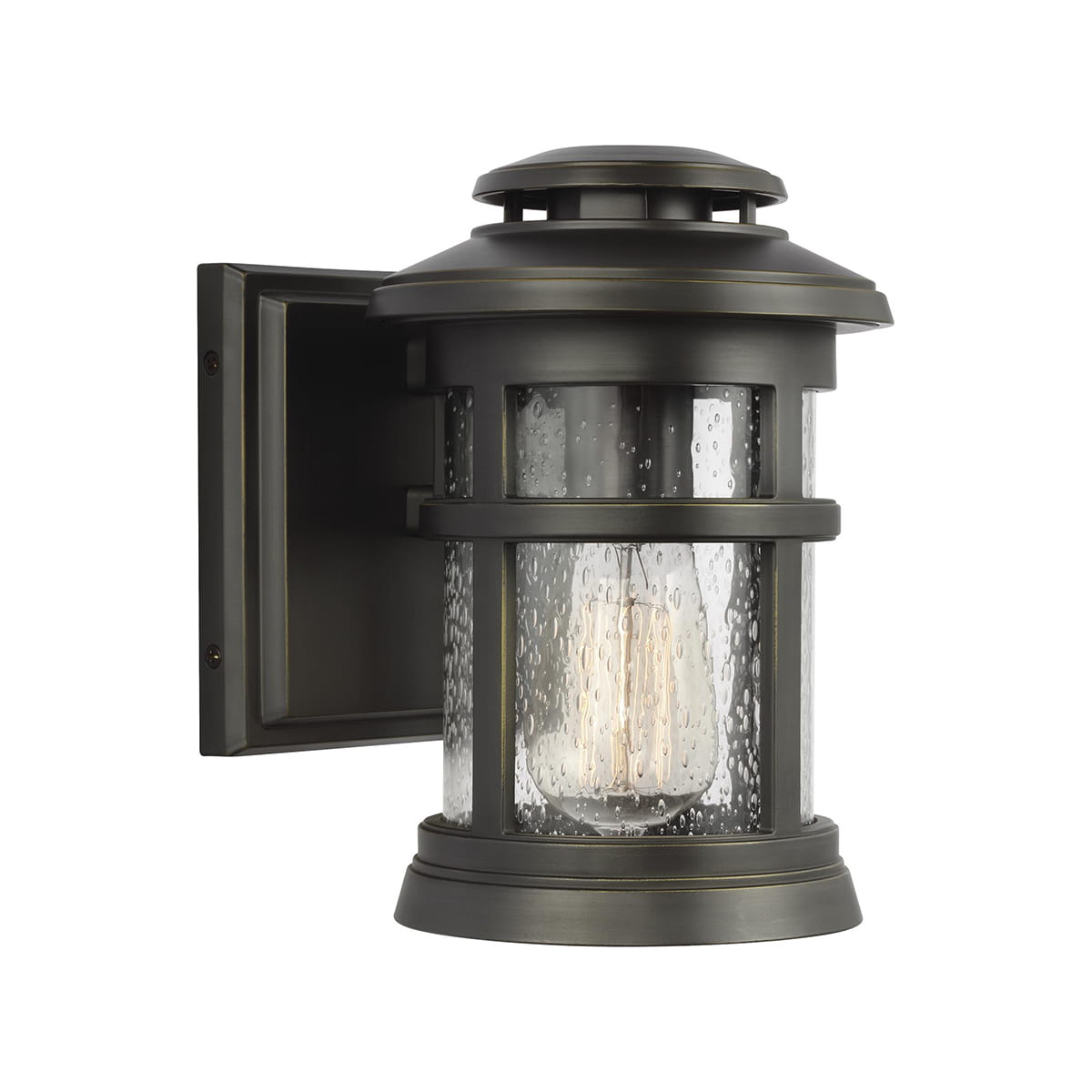 Kinkiet zewnętrzny Elstead Lighting Newport FE-NEWPORT-S-ANBZ brązowy IP44.