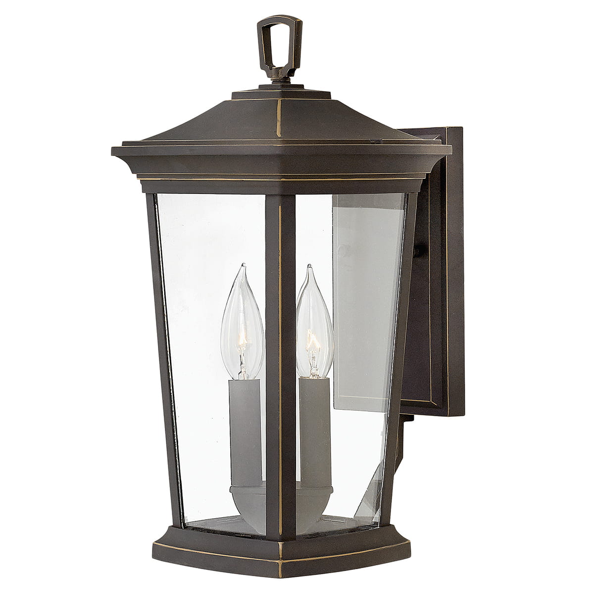 Kinkiet zewnętrzny Elstead Lighting Bromley HK-BROMLEY2-M 2xE14 brązowy aluminium