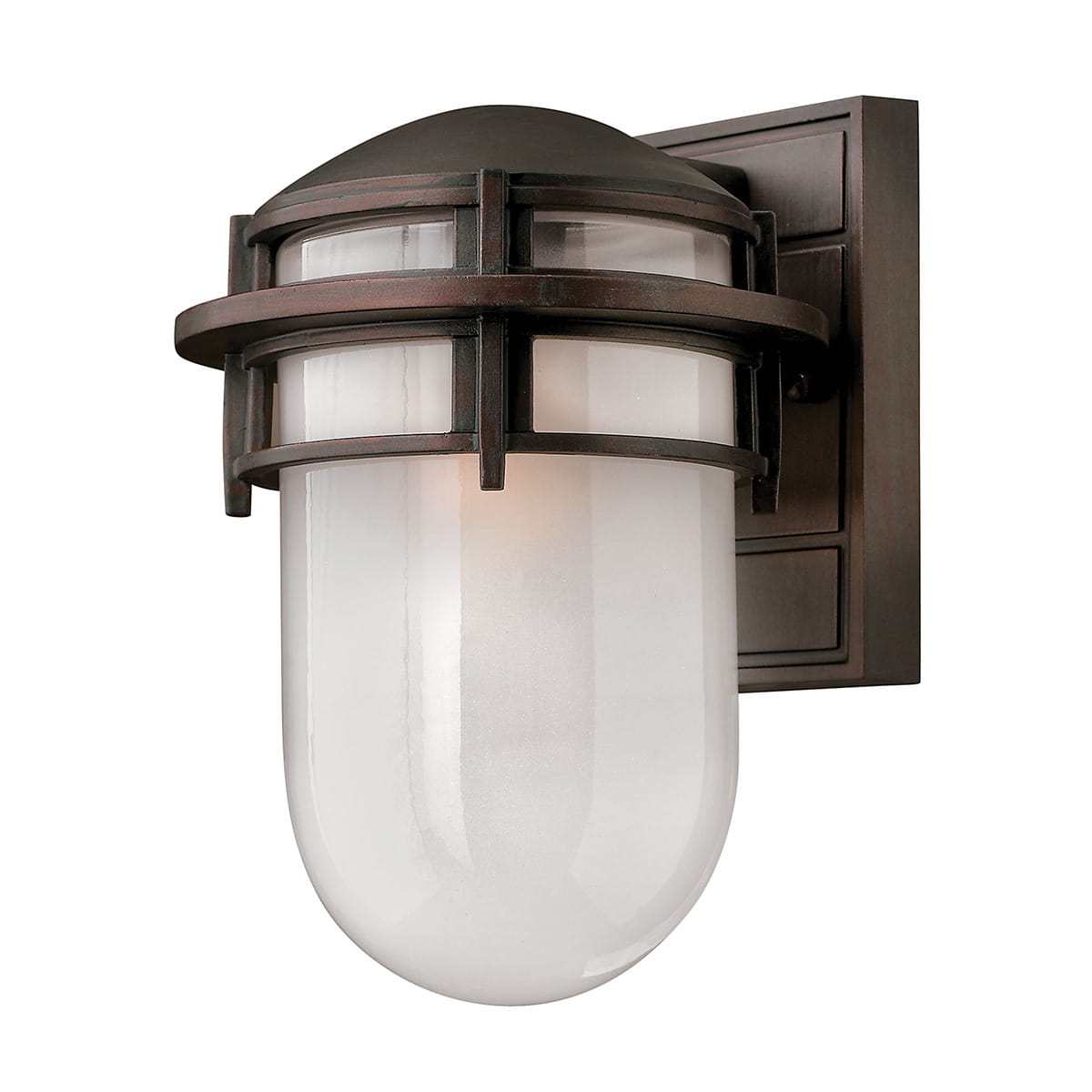 Lampa elewacyjna Elstead Lighting Reef HK-REEF-SM-VZ IP44 1xE27 Szkło Brązowy.
