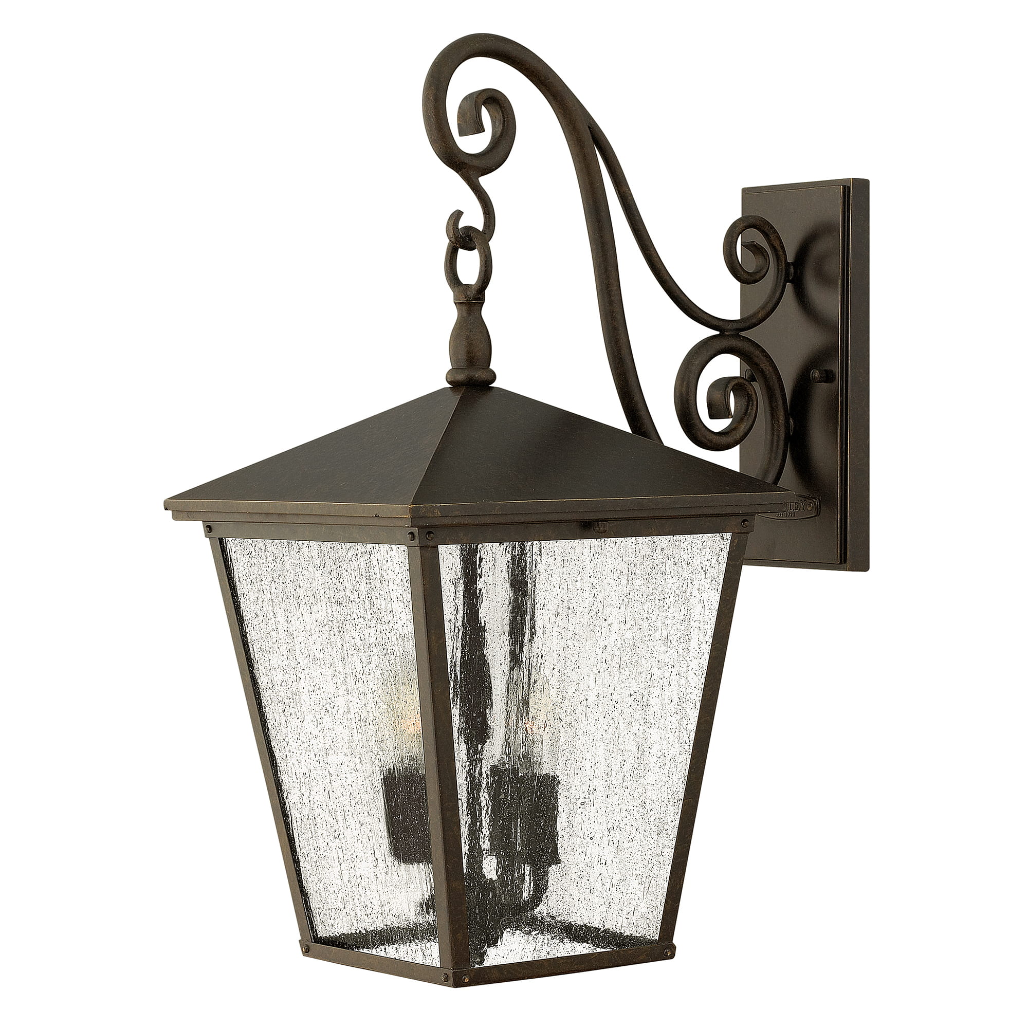 Lampa elewacyjna Elstead Lighting Trellis HK-TRELLIS2-L IP44 4xE14 w kolorze stali brązowej.