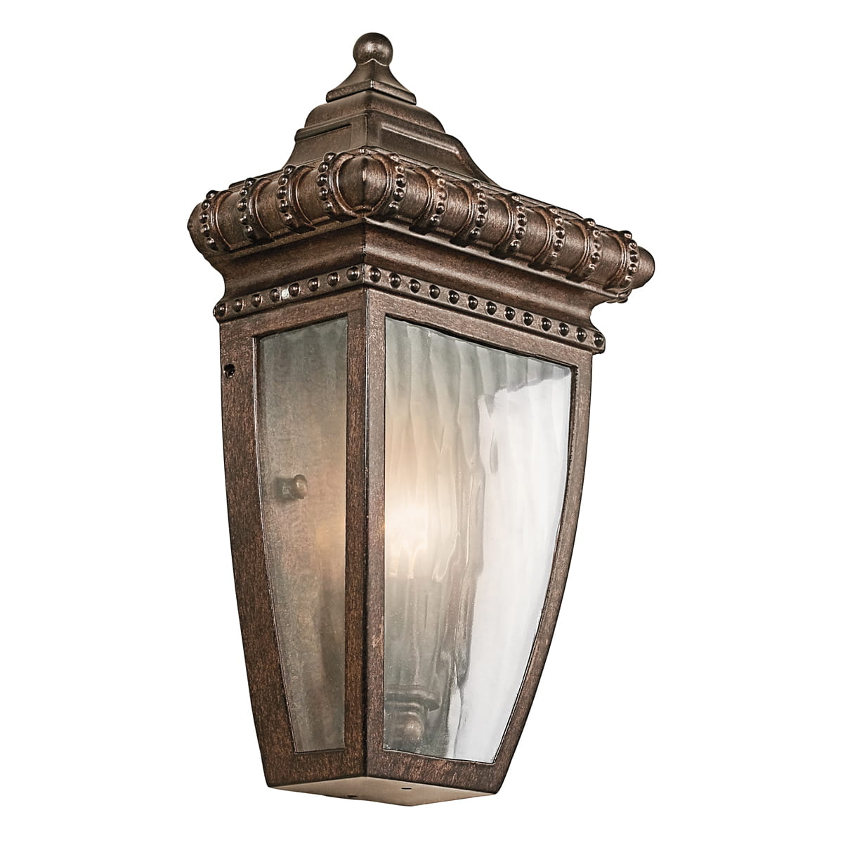 Kinkiet zewnętrzny Elstead Lighting Venetian Rain KL-VENETIAN7-S IP44 1xE14 Metal Brązowy.