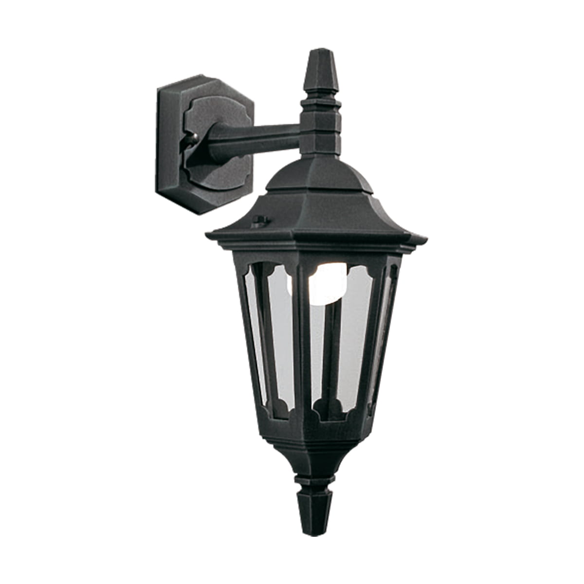 Kinkiet zewnętrzny Elstead Lighting Parish PRM2-BLACK IP44 1xE27 Aluminium Czarny.