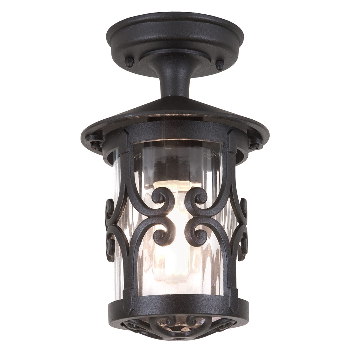 Lampa stropowa Elstead Lighting Hereford BL13A-BLACK IP23 czarny Aluminium, dekoracyjna oprawa zewnętrzna.
