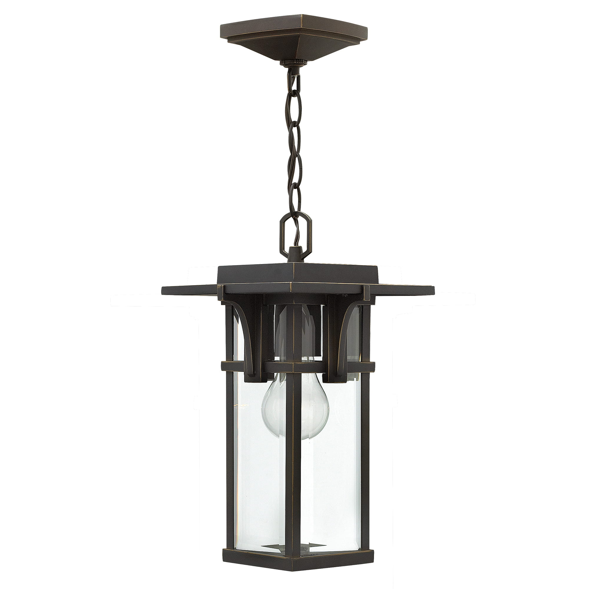 Lampa stropowa wisząca Elstead Lighting Manhattan HK-MANHATTAN8-S IP23 1xE27 Aluminium Brązowy.