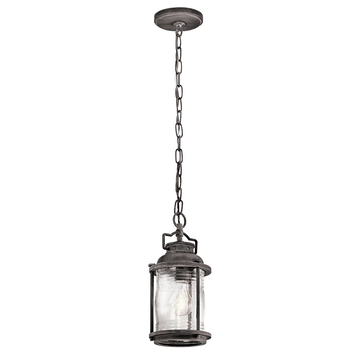 Lampa stropowa wisząca Elstead Lighting Ashland Bay KL-ASHLANDBAY8-S IP44 1xE27 Stal Stalowy.