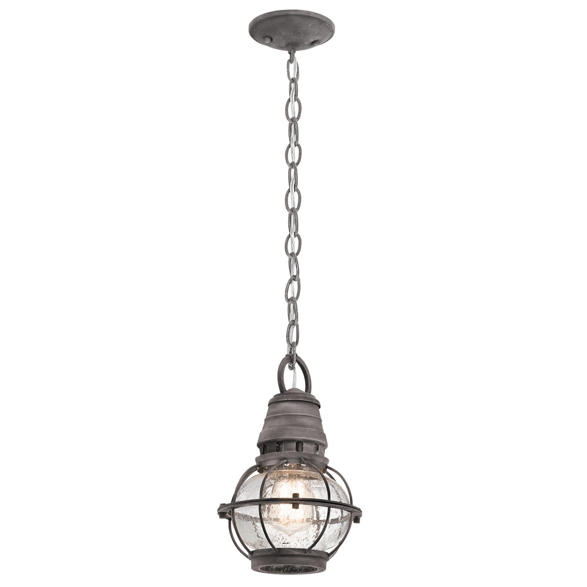 Lampa stropowa wisząca Elstead Lighting Bridge Point KL-BRIDGEPOINT8S IP44 1xE27 Stal Stalowy.