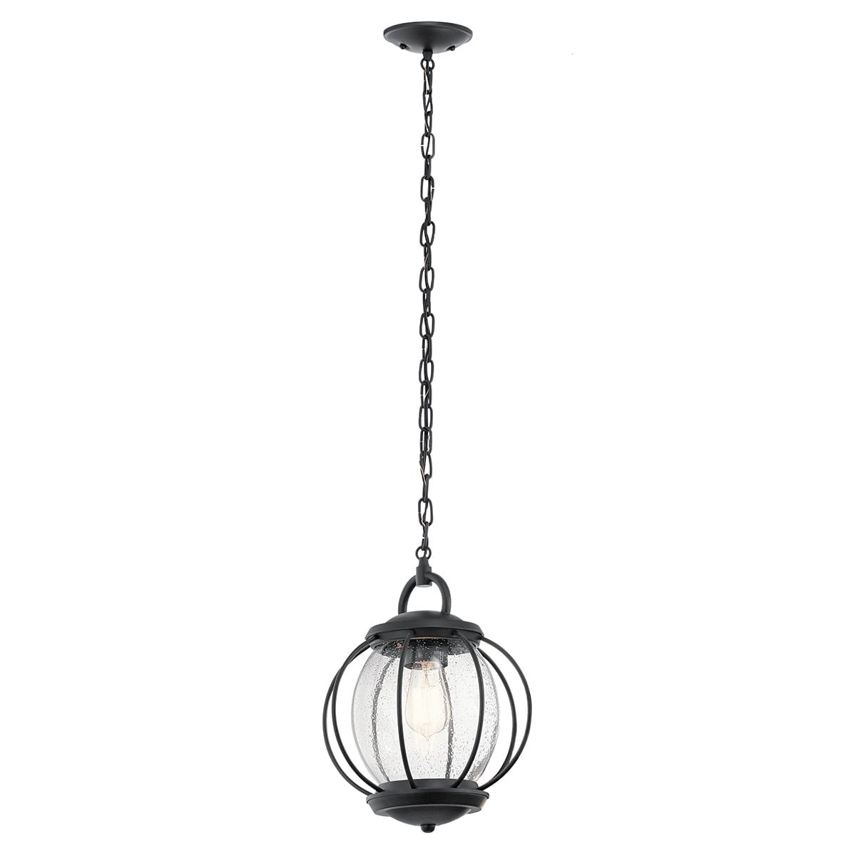 Lampa stropowa wisząca Elstead Lighting Vandalia KL-VANDALIA8-M IP44 1xE27 Stal Czarny.