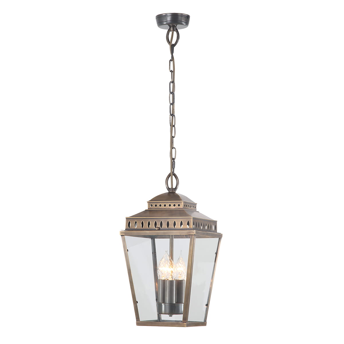 Lampa stropowa wisząca Elstead Lighting Mansion House MANSION-HOUSE8-BR IP44 3xE14 Mosiądz.