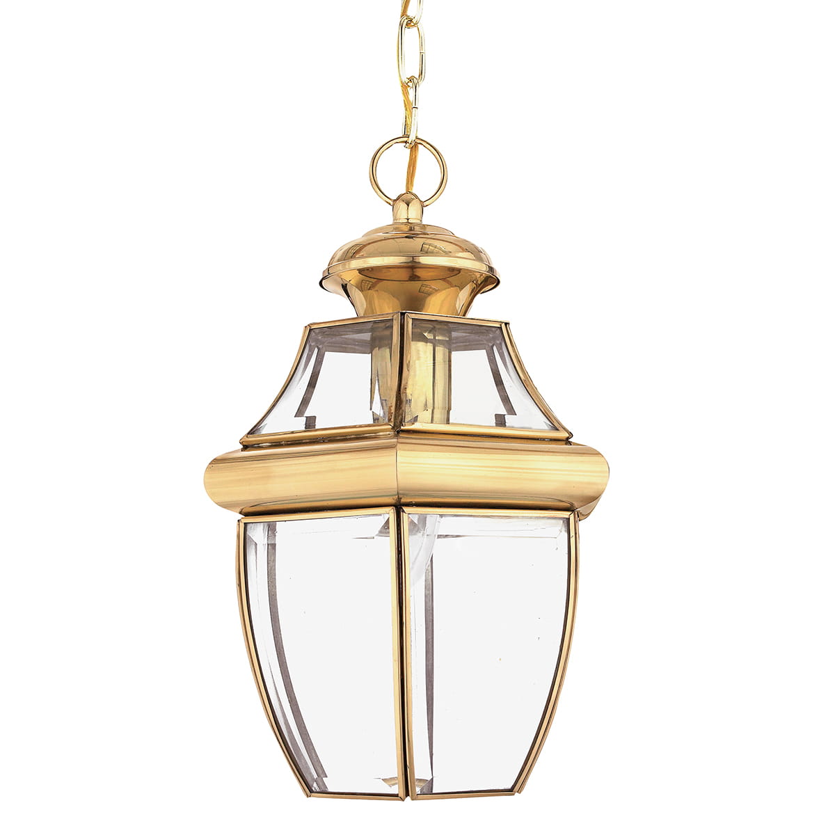 Lampa stropowa wisząca Elstead Lighting Newbury QZ-NEWBURY8-M-PB IP23 Mosiądz.