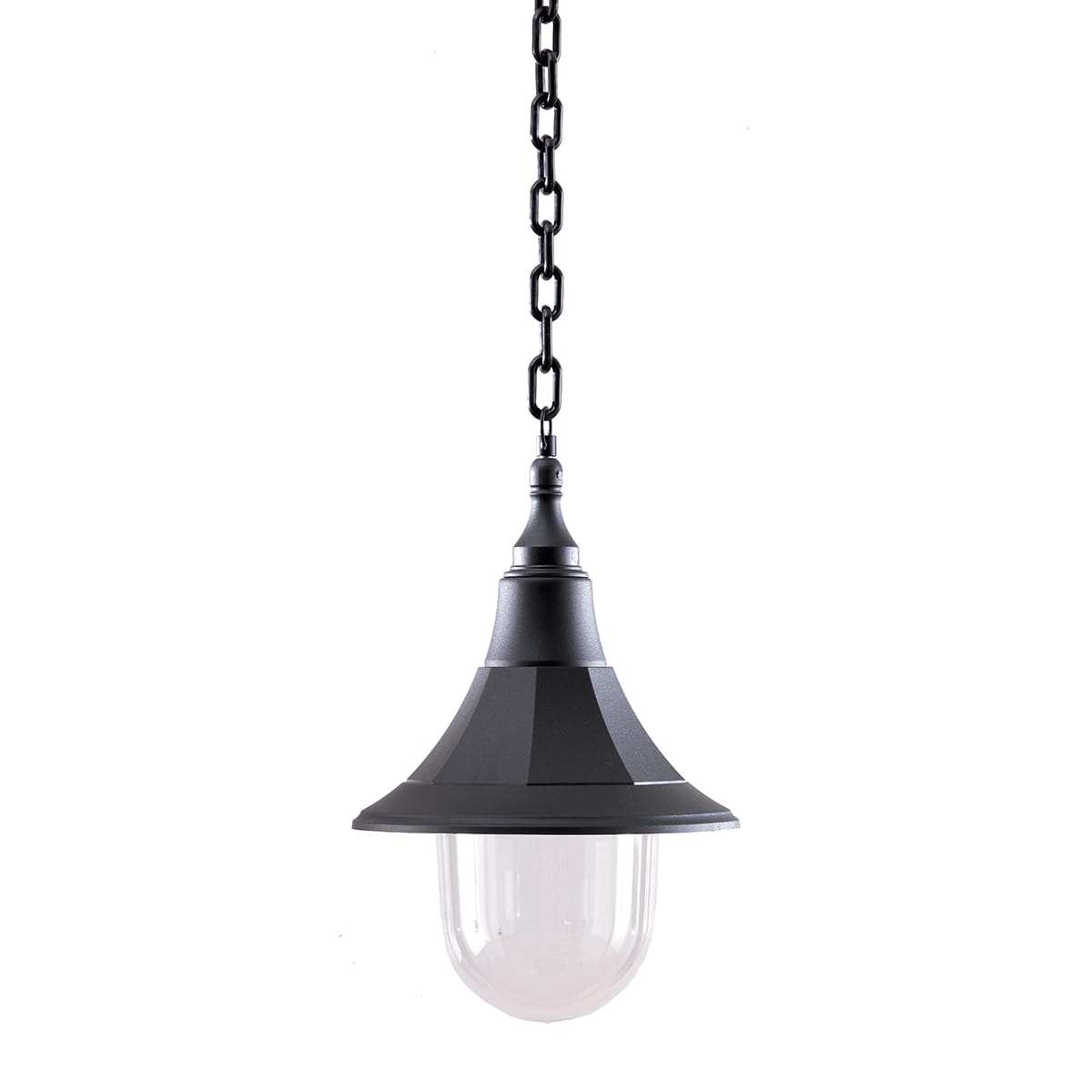 Lampa stropowa wisząca Elstead Lighting Shannon SHANNON-CHAIN IP44 1xE27 czarna tworzywo.
