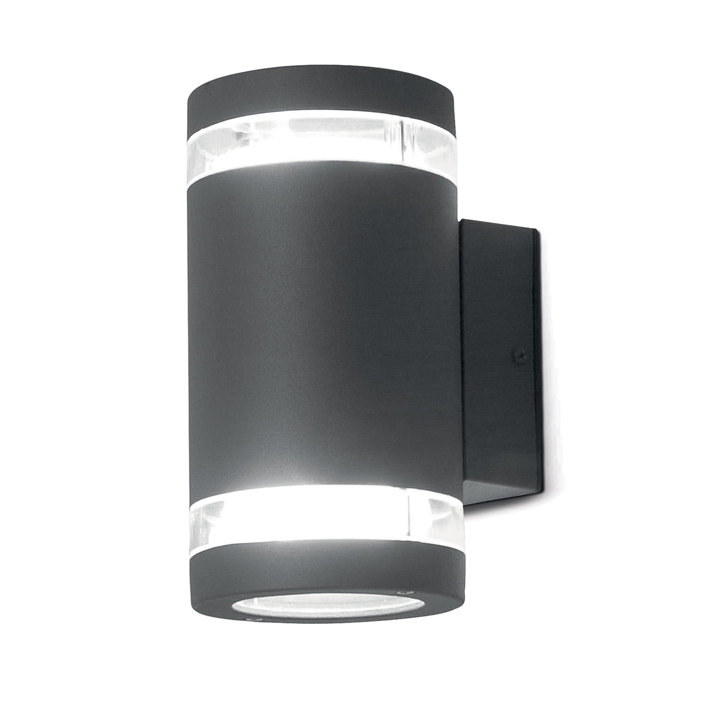 Nowoczesny kinkiet zewnętrzny Elstead Lighting Magnus MAGNUS-2 IP44 aluminiowy szary.