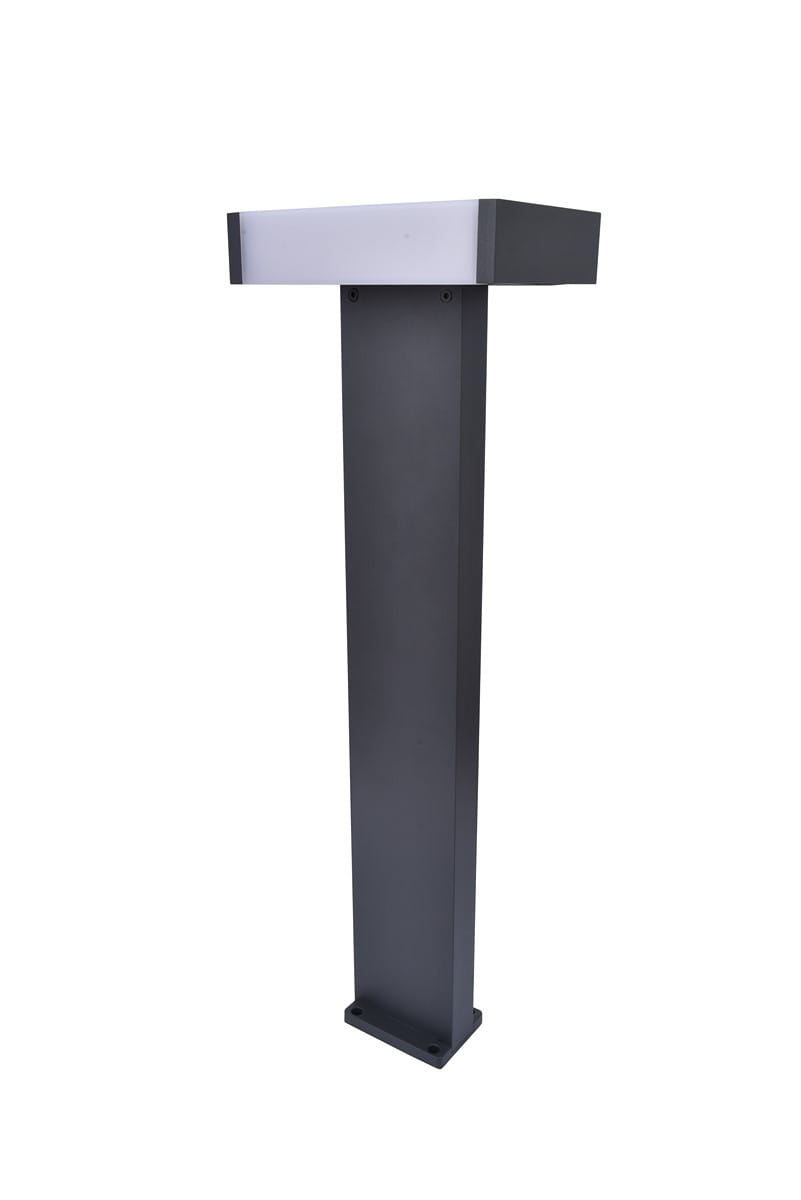 Słupek oświetleniowy Lutec Conroy 7207001118 IP54 1xLED Aluminium Szary.