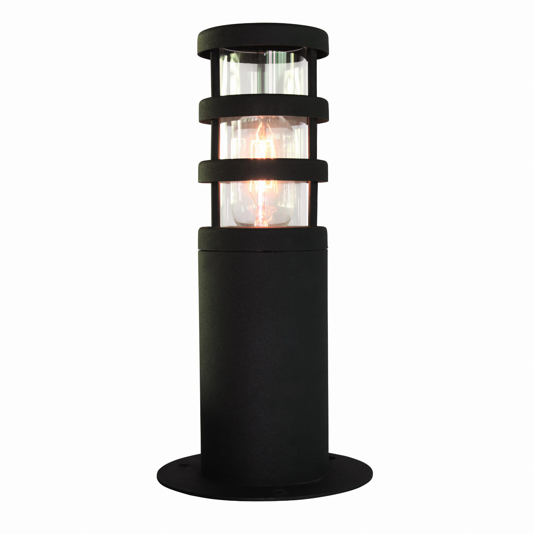 Słupek oświetleniowy Elstead Lighting Hornbaek HORNBAEK-PED IP44 1xE27 Stal Czarny.